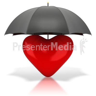 Heart Under Umbrella   Medical And Health   Great Clipart For