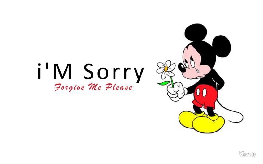 Mickey Mouse Hd Wallpaper Sad Wallpaper Sorry Wallpaper I Am Sorry