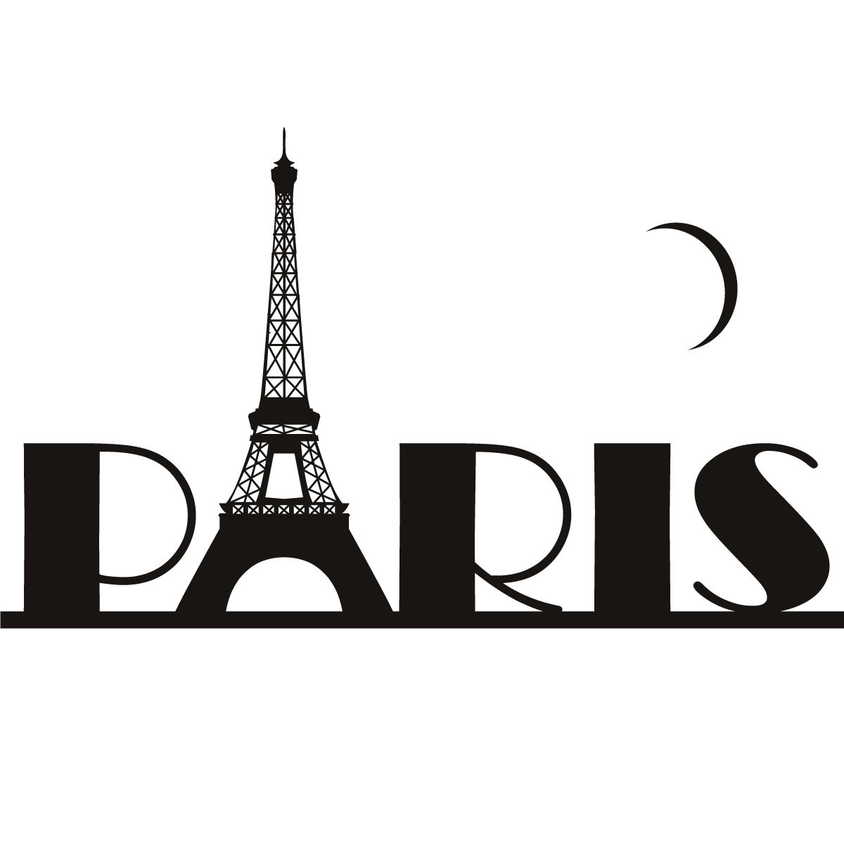 Paris Eiffel Tower France Wall Art Sticker Wall Decal Transfers   Ebay