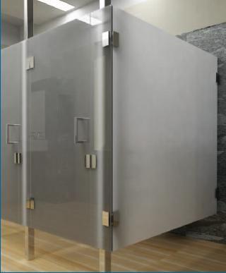 Bathroom Stalls On Glass Restroom Partitions Commercial Bathrooms