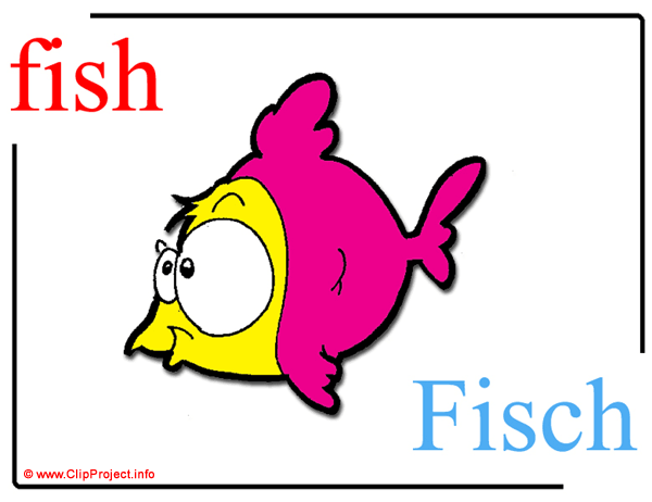 Fish Fisch   Printable Pictorial English German Dictionary For