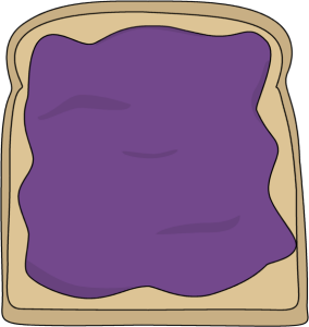 Grape Jelly Clipart Jelly Toast   Clip Art Image