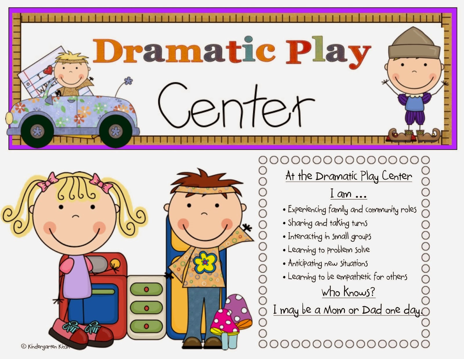 Here Is My Learning Center Poster That Is Posted By My Playhouse