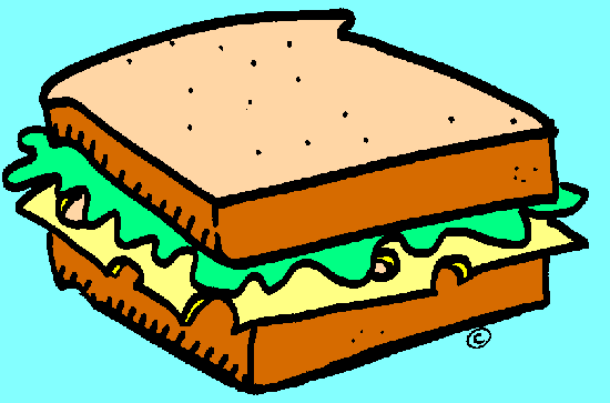 Sandwich  In Color    Clip Art Gallery