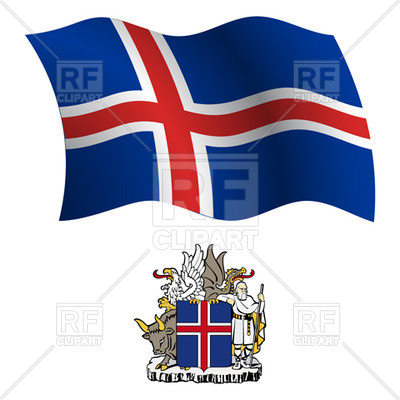 Clipart Catalog Signs Symbols Maps Iceland Flag And Coat Of Arms