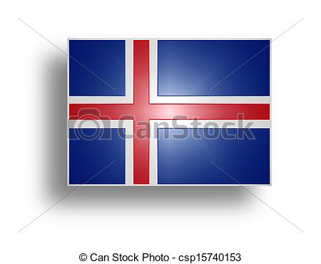 Stock Illustrations Of Flag Of Iceland Stylized I   Civil Flag And