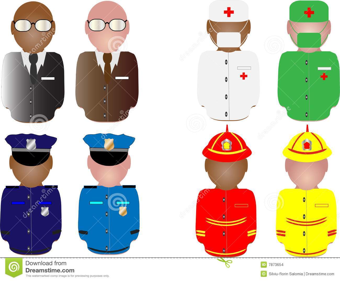 Work Uniforms Clipart People In Working Uniform