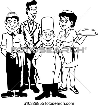 Clipart Of Restaurant Group U10329855   Search Clip Art Illustration