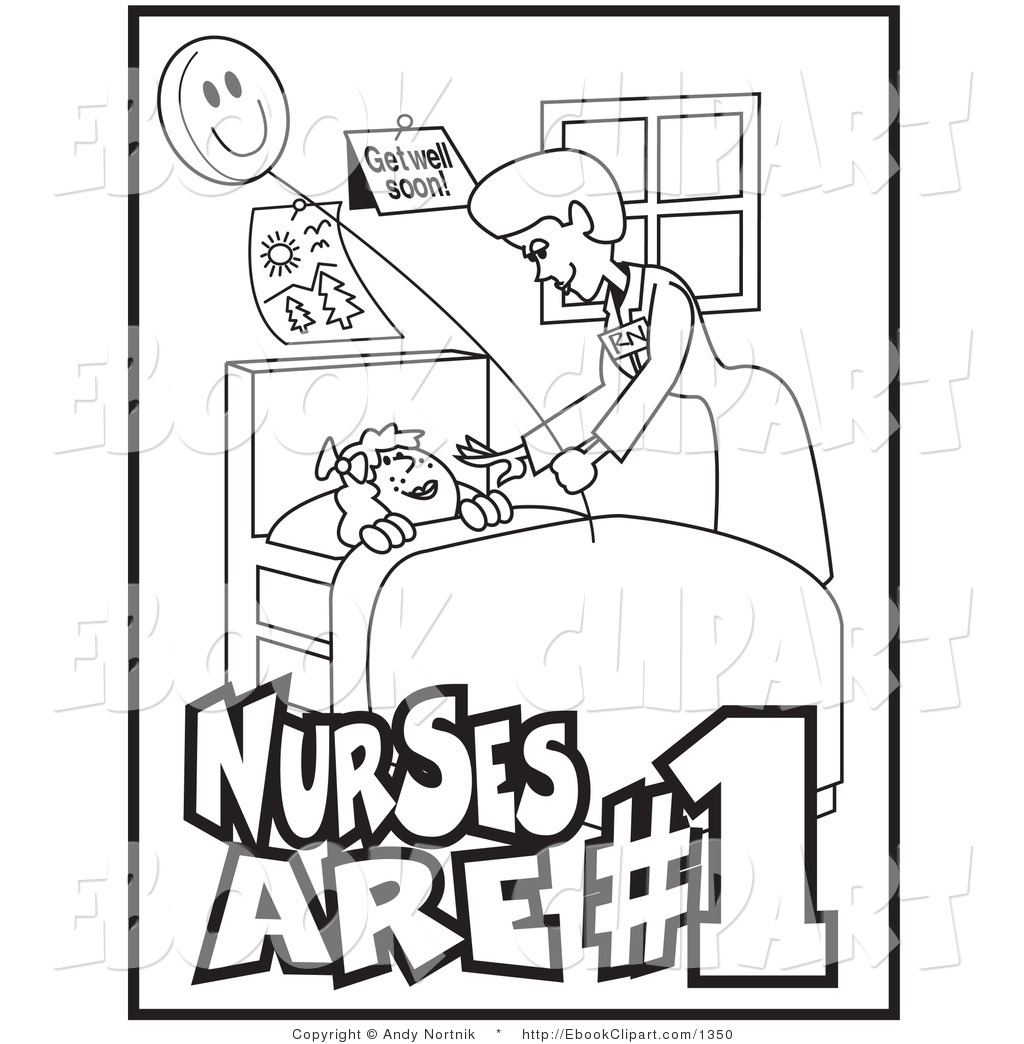 Search Result For Medical Patient In Bed Clip Art