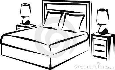 Simple Illustration With Bedroom Interior