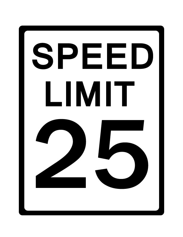 Speed Limit Signs Clip Art
