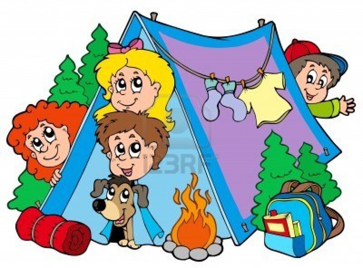 7469532 Group Of Camping Kids
