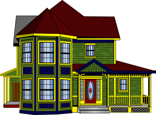 Colorful Cottage Clip Art At Clker Com   Vector Clip Art Online