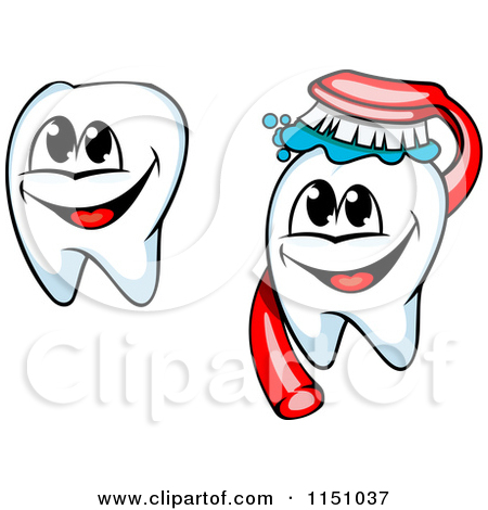 Happy Tooth Clip Art 1151037 Clipart Of Happy Tooth Mascots And Brush