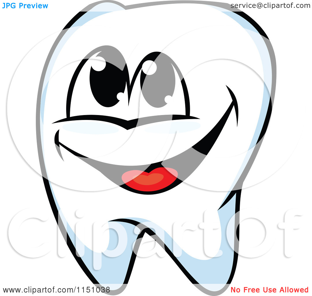 Teeth Clip Art Clipart Of A Happy Tooth Mascot Royalty Free Vector