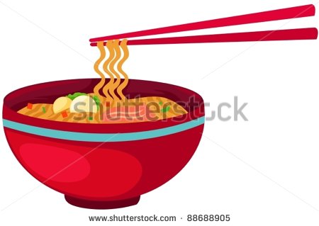 Illustration Of Isolated Noodles Food With Chopsticks On White   Stock