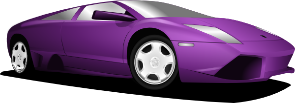 Purple Sports Car Clip Art At Clker Com   Vector Clip Art Online