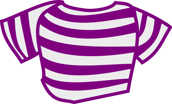 Purple Striped Shirt Clip Art At Clker Com   Vector Clip Art Online    