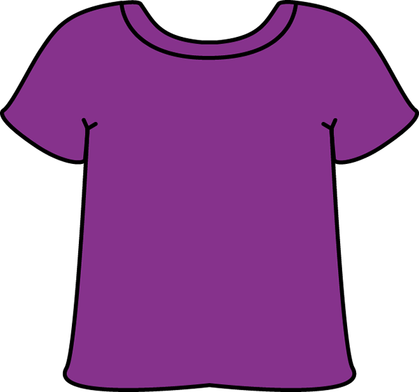 Purple Tshirt Clip Art   Blank Short Sleeve Purple Tshirt  This Image    