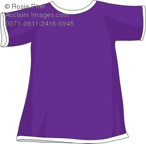 Royalty Free Clipart Illustration Of A Purple T Shirt