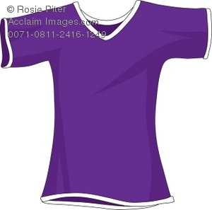 Royalty Free Clipart Illustration Of A Small Purple T Shirt   Acclaim
