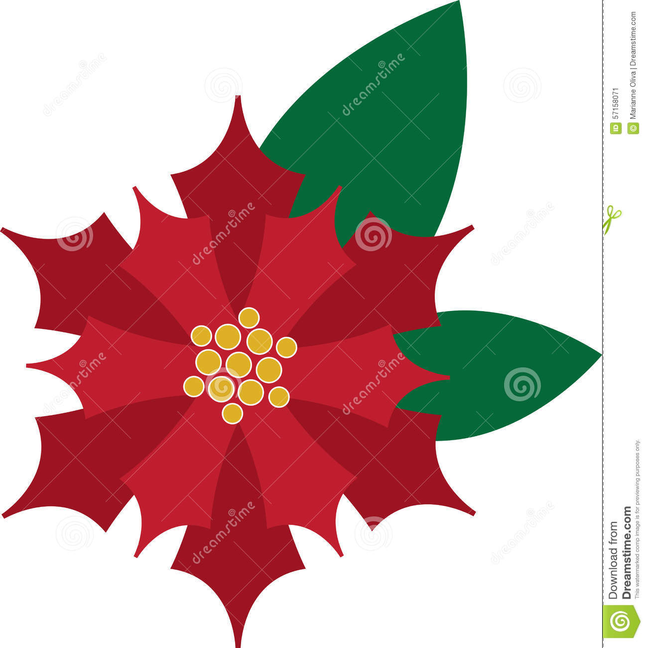 Use This Poinsettia On Table Linens And Decorations For Christmas 