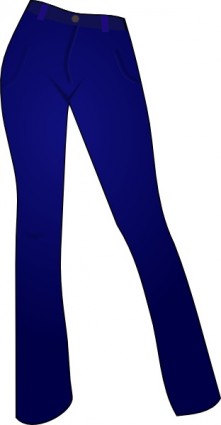Women Clothing Blue Jeans Clip Art Free Vector In Open Office Drawing    