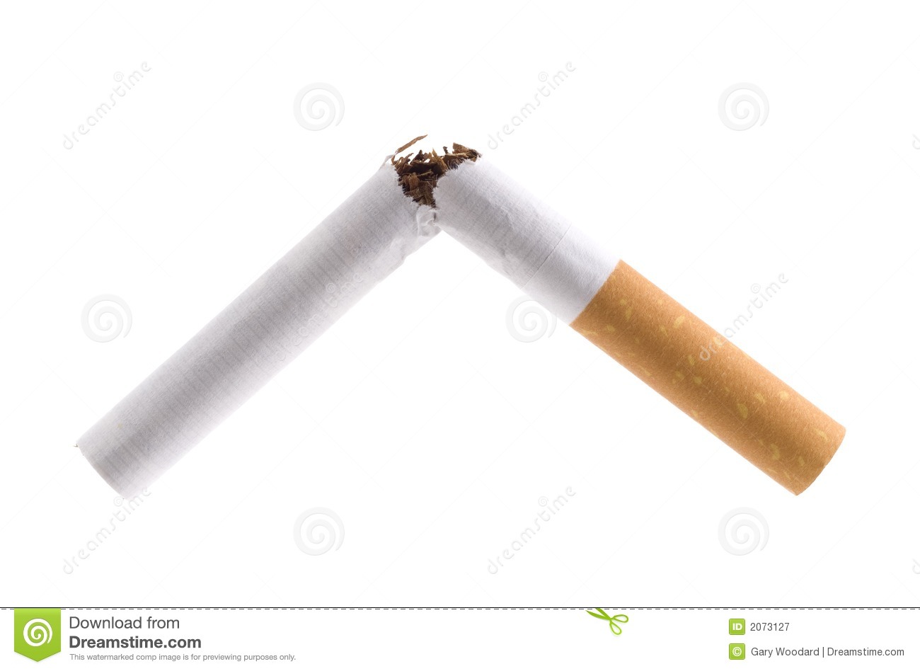 Broken Cigarette  Royalty Free Stock Photography   Image  2073127