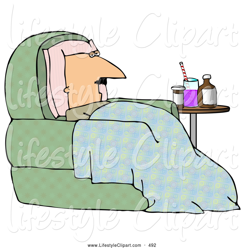 Clipart Pillow And Blanket Lifestyle Clipart Of A Sick