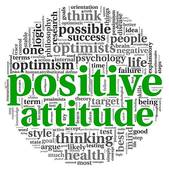 Positive Attitude Concept In Tag Cloud   Royalty Free Clip Art
