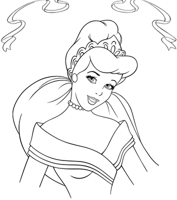 Desenhos Para Colorir Das Princesas Disney   Bela Cinderela E Jasmim