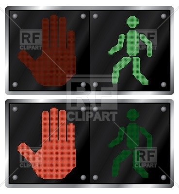 Traffic Light For Pedestrians 32451 Download Royalty Free Vector