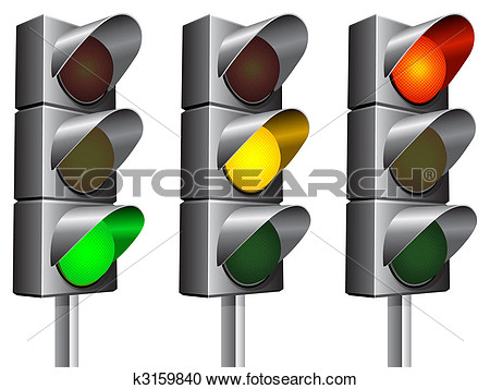 Traffic Lights  View Large Clip Art Graphic