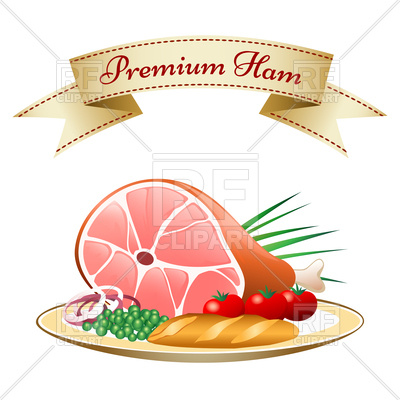 Vegetables On Plate 76166 Download Royalty Free Vector Clipart  Eps