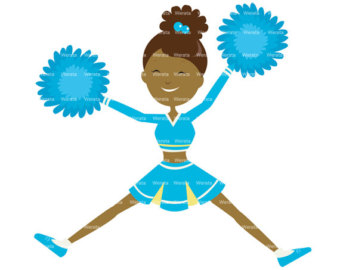 Cheerleading Clipart Black And White Toe Touch Cheerleader Clipart