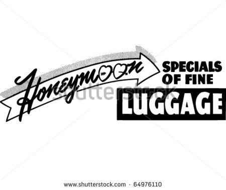 Honeymoon Specials   Retro Clipart Illustration   64976110