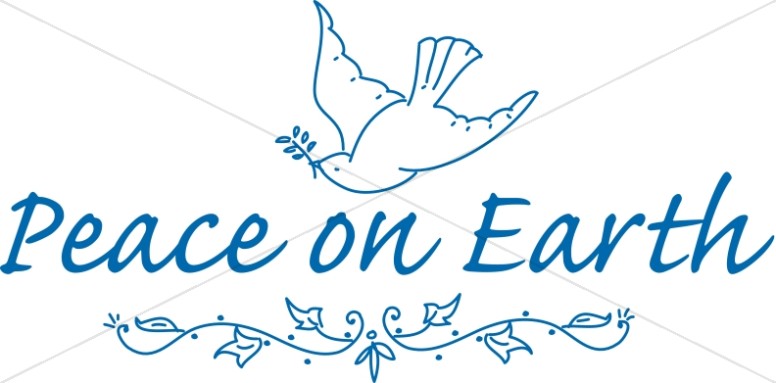Peace On Earth Dove And Flourish