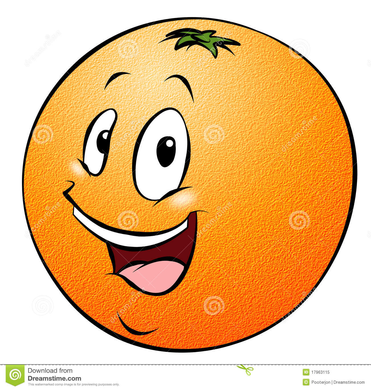 Cartoon Orange Royalty Free Stock Photo   Image  17963115
