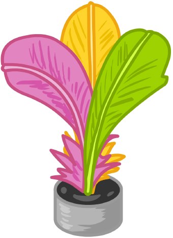 Clip Art Of A Magnetic Dart With Colorful Green Pink And Orange