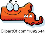 Massachusetts Clipart 1092544 Clipart Happy Orange Massachusetts State
