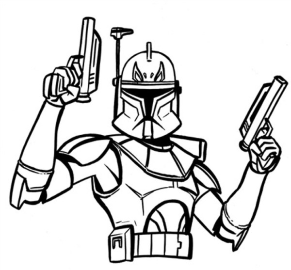 Star Wars   Star Wars Stormtrooper Clone Wars Coloring Pages Star