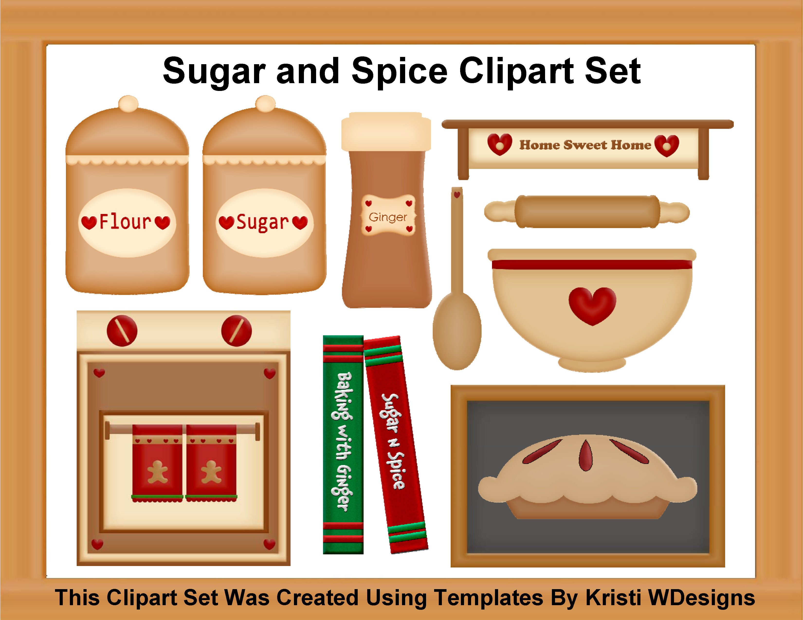 Sugar And Spice Clipart Set