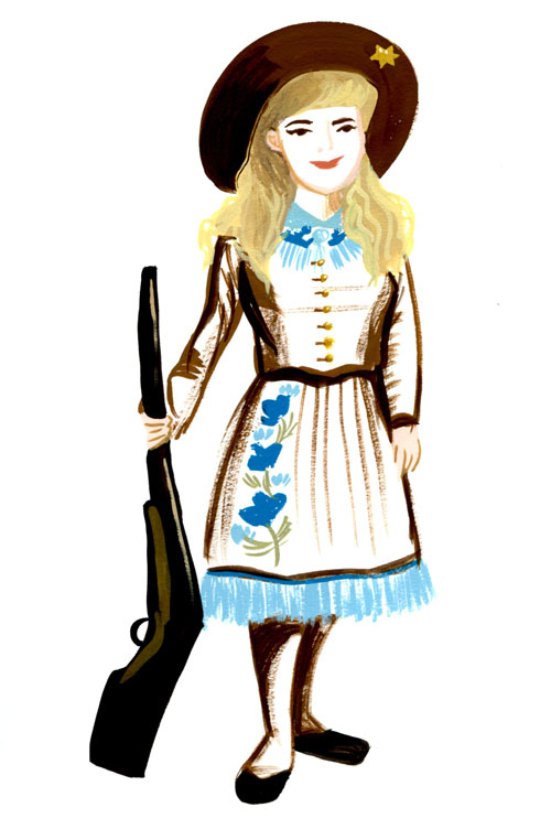 12625 Annie Oakley Cowgirl With Clipart By Djart