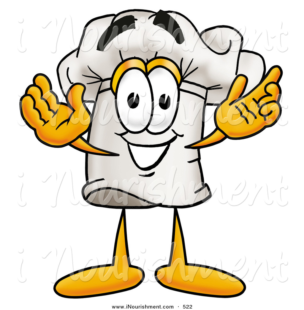 Larger Preview  Clipart Of A   Royalty Freesmiling Chefs Hat Mascot