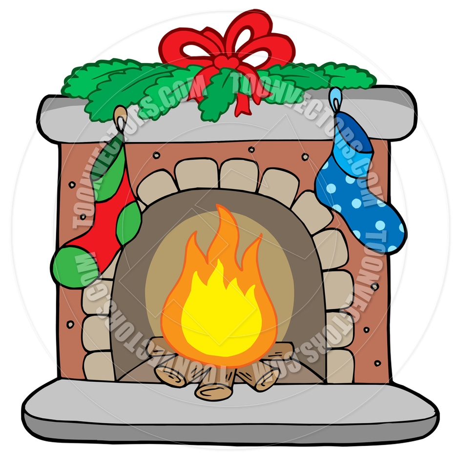 Cartoon Christmas Fireplace   Clipart Panda   Free Clipart Images