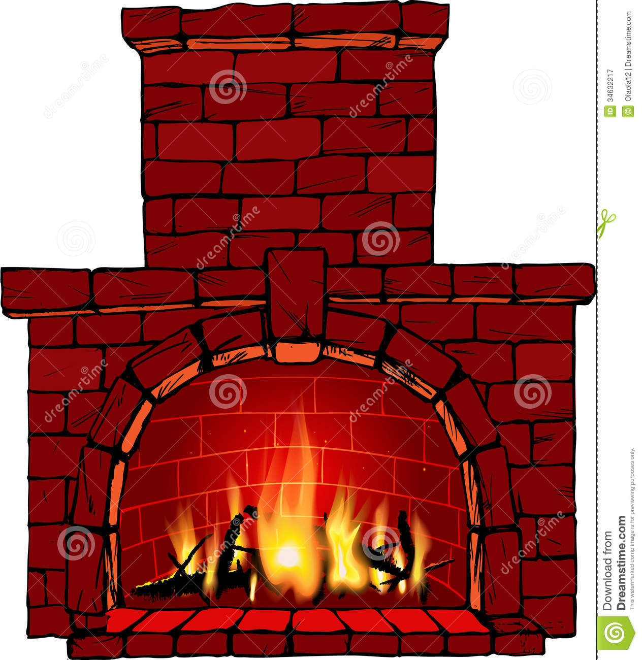 Fireplace Royalty Free Stock Photography   Image  34632217