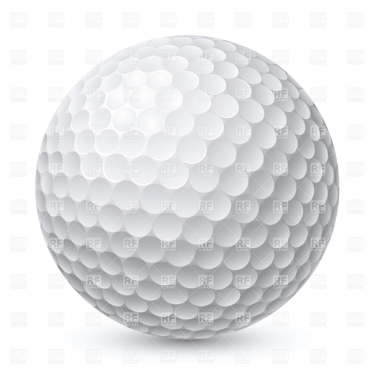 Golf Ball 7977 Objects Download Royalty Free Vector Clipart  Eps 