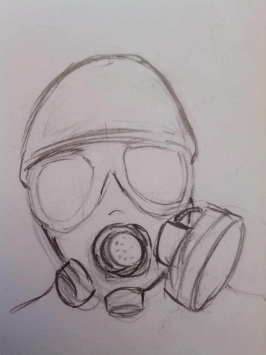 Gas Mask Drawing