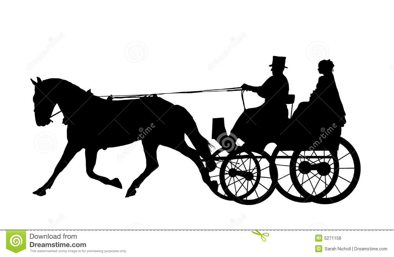 Horse Carriage Clipart Horse And Carriage Wedding 2
