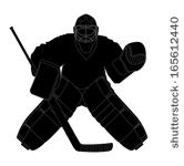 Silhouette Hockey Goalie